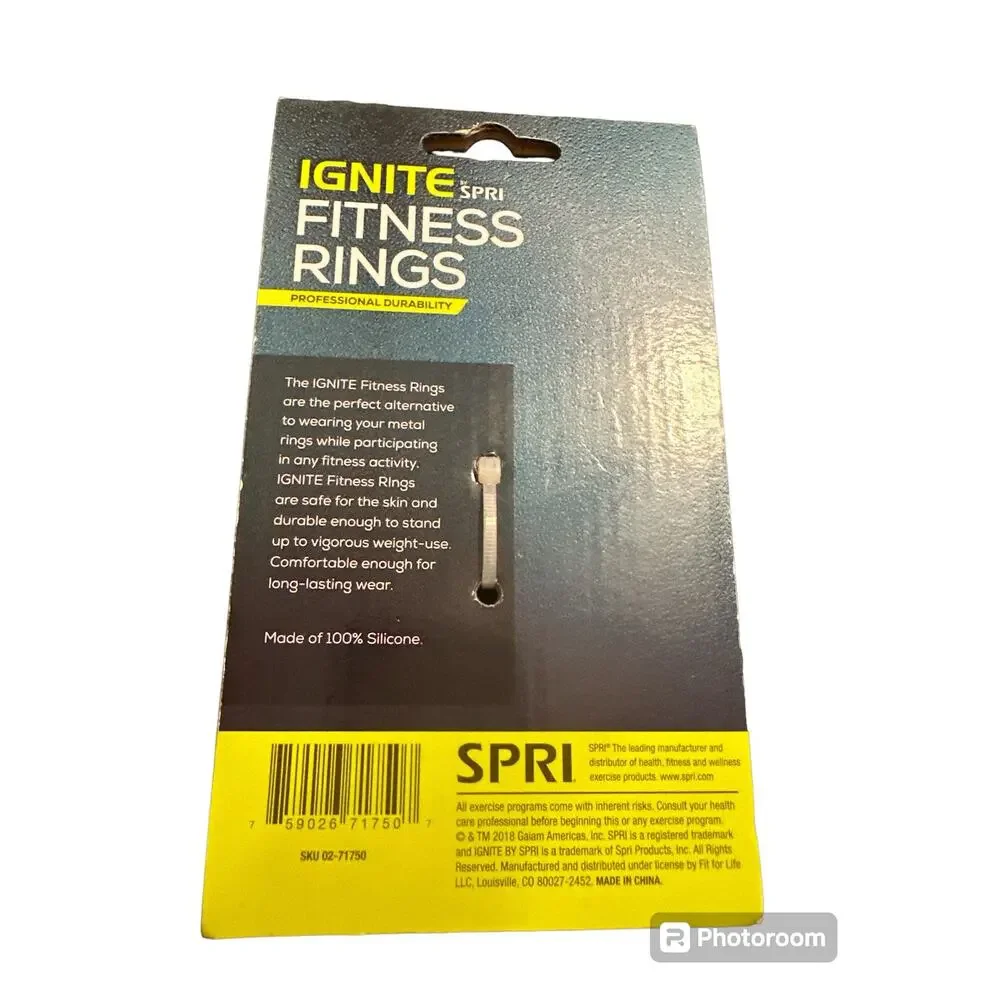 New Ignite Spri Fitness Rings 100% Silicone Ring Size 9-11 Large/XL